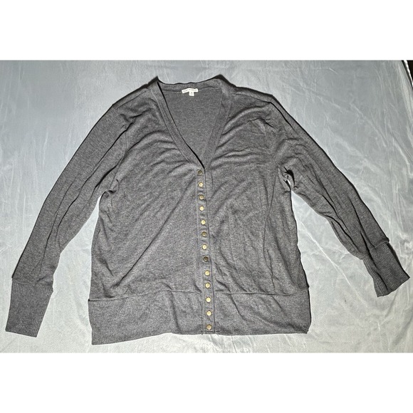 Zenana Outfitters Sweaters - Zenana Outfitters snap-front Gray Cardigan Size 3X